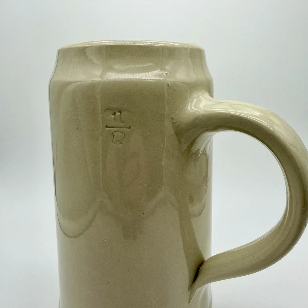 Lot of 2 Hofbräuhaus On Tour Bavaria 1L Ceramic Beer Stein - Made In Germany